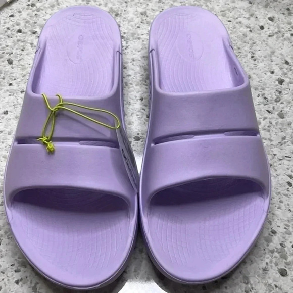OOFOS OOAHH lavender comfort recovery slides sandals slip on size 15 women - Picture 2 of 5